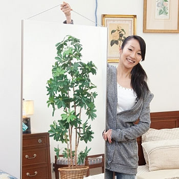 女性でも簡単に持てるミラー