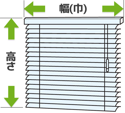 ブラインドのサイズ