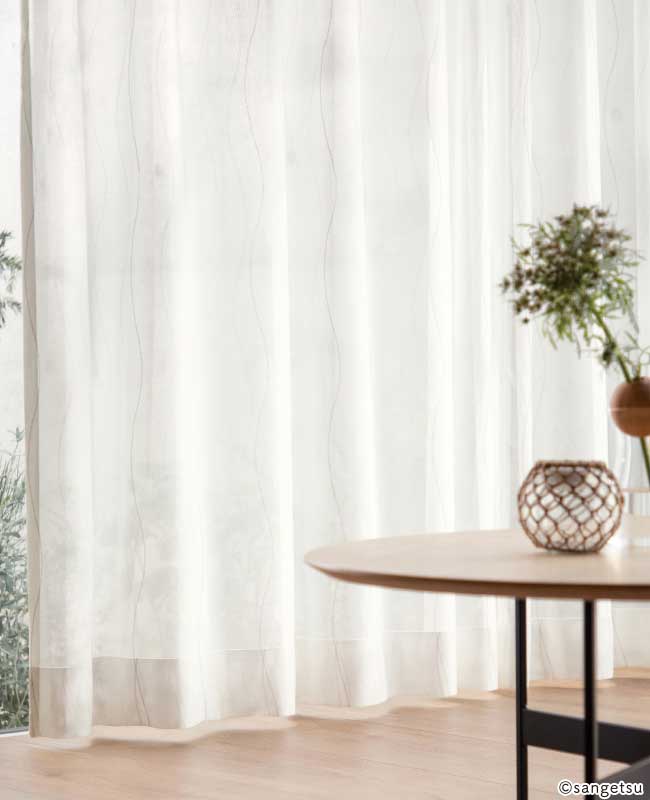 レースカーテン OP3195 遮熱/UVカット/ミラー サンゲツ シンプル