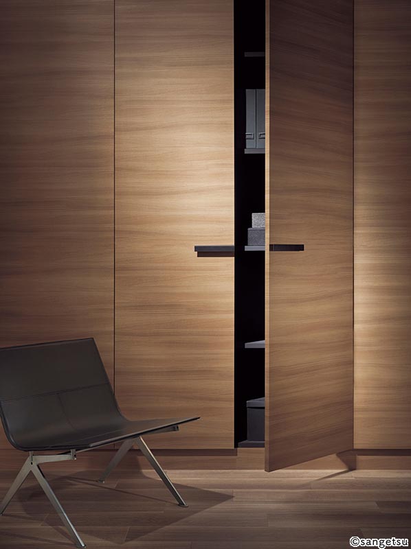 ガジェットコレクターさん専用２本用左側カラーウォルナット TC4247 ウォルナット 柾目・横柄 (ウッド) 木目 サンゲツ リアテック