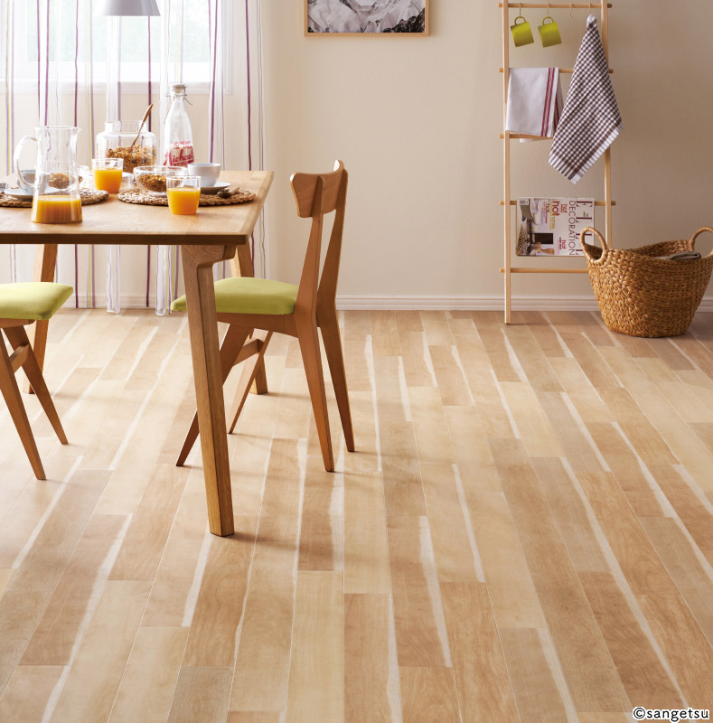 Wd768 Wd769 サップチェリー フロアタイル サンゲツ 木目 2色 ケース販売