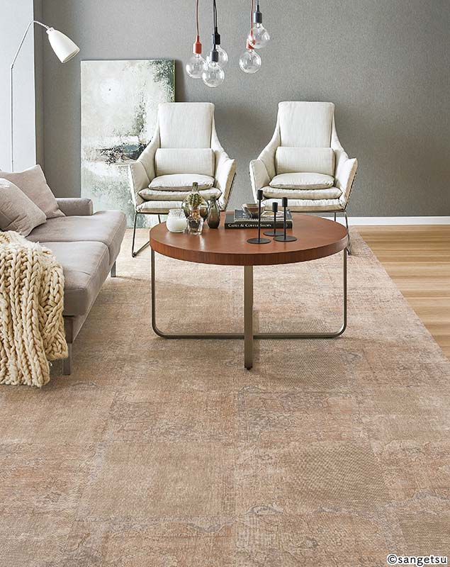 ヴィンテージラグ メダリオンヴィンテージラグ ヴィンテージ風ラグ【試作品