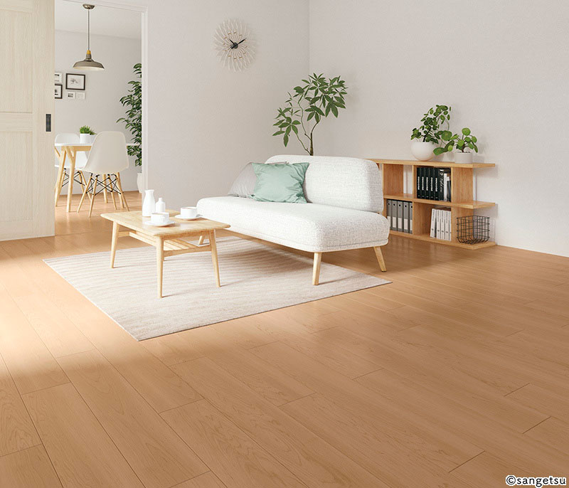 サンゲツ新品4ケースWD-922 タイル ウッド メイプル