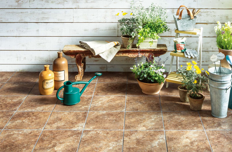 MCR711 [ホールストーン] タジマ フロアタイル (マティルロッソ