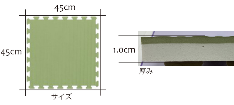 介護施設・保育園・幼稚園に!! 和風畳柄クッションマット 【ジョイント
