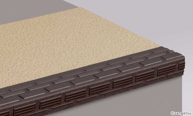 階段用ステップ [踏み面タイプ] ラウンドエンボス PX48201～48232