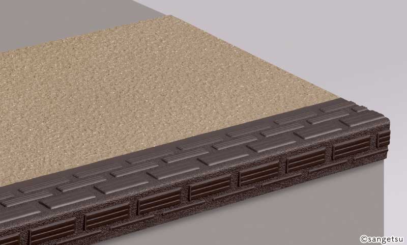 階段用ステップ [踏み面タイプ] ラウンドエンボス PX48201～48232