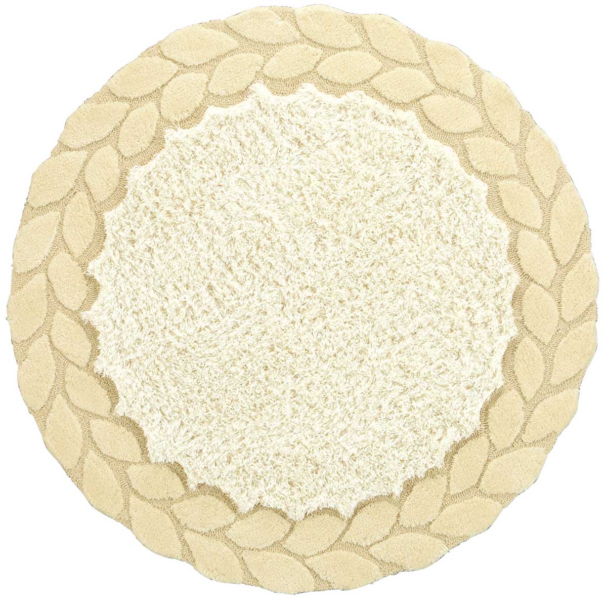 円形ラグ TOR4209 (150cm×150cm) 40mm厚 防ダニ加工 床暖対応