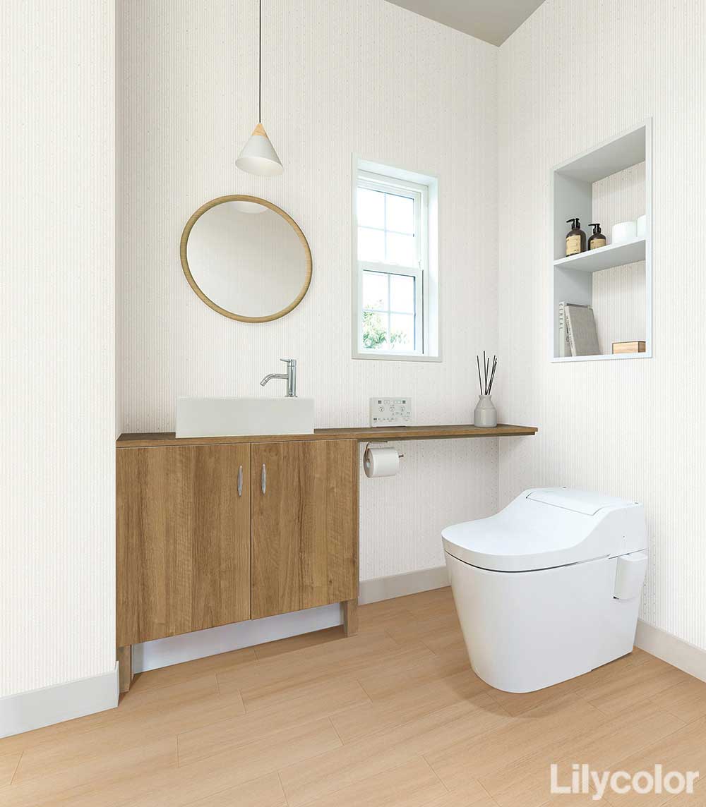 LR-70833 水まわりにおすすめ [らくらくリフォーム] リリカラ 壁紙