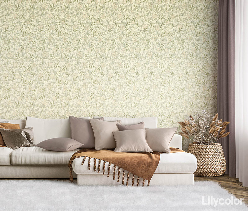 モリスデザイン ジャスミン LW85 LW86 [V&A] リリカラ 不燃認定 壁紙